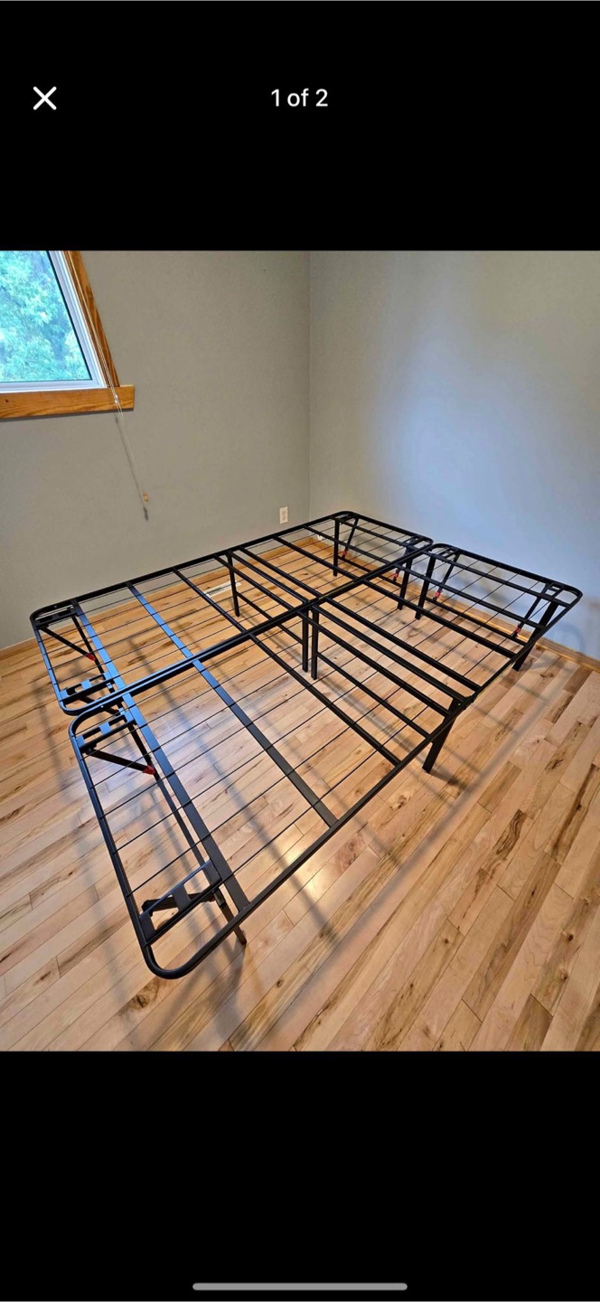 Foldable Steel Bed Frame queen size - photo 2