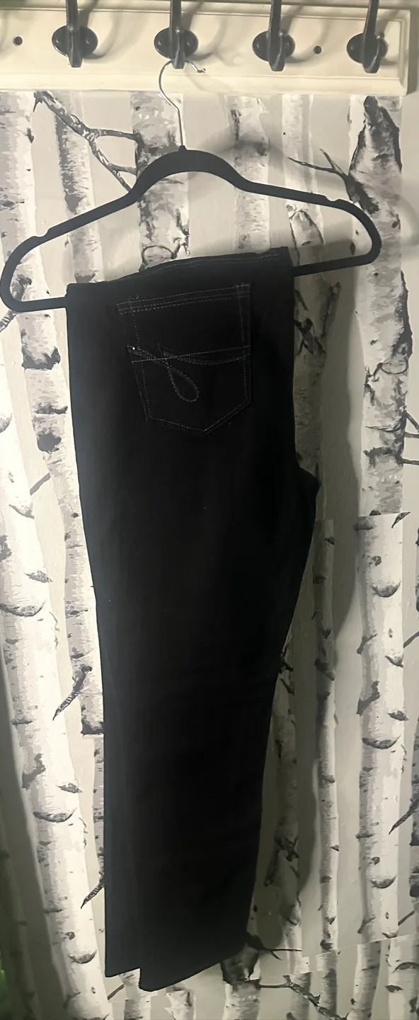 Jordache Skinny Black Jeans Size 18 thumbnail