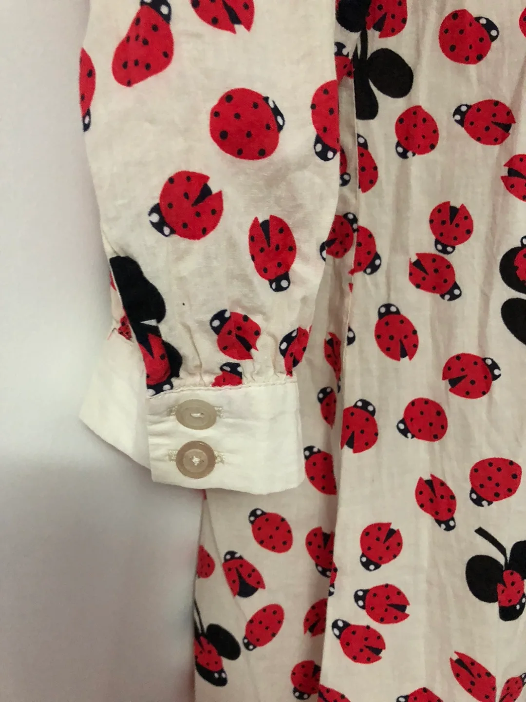 Fumbling Foe Ladybug with Embroidery Dress image indicator(3)