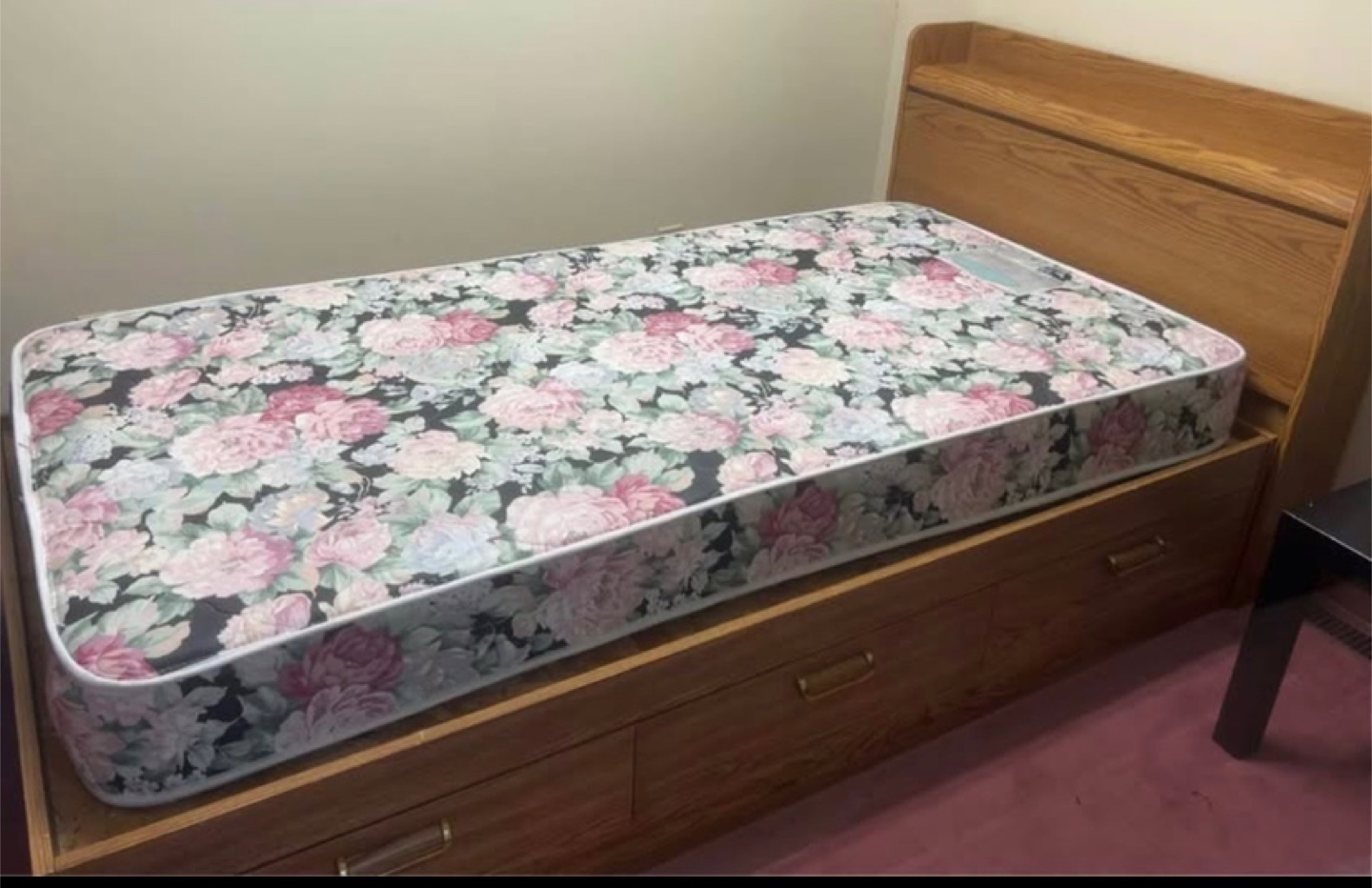 Twin Bed Frame with Storage