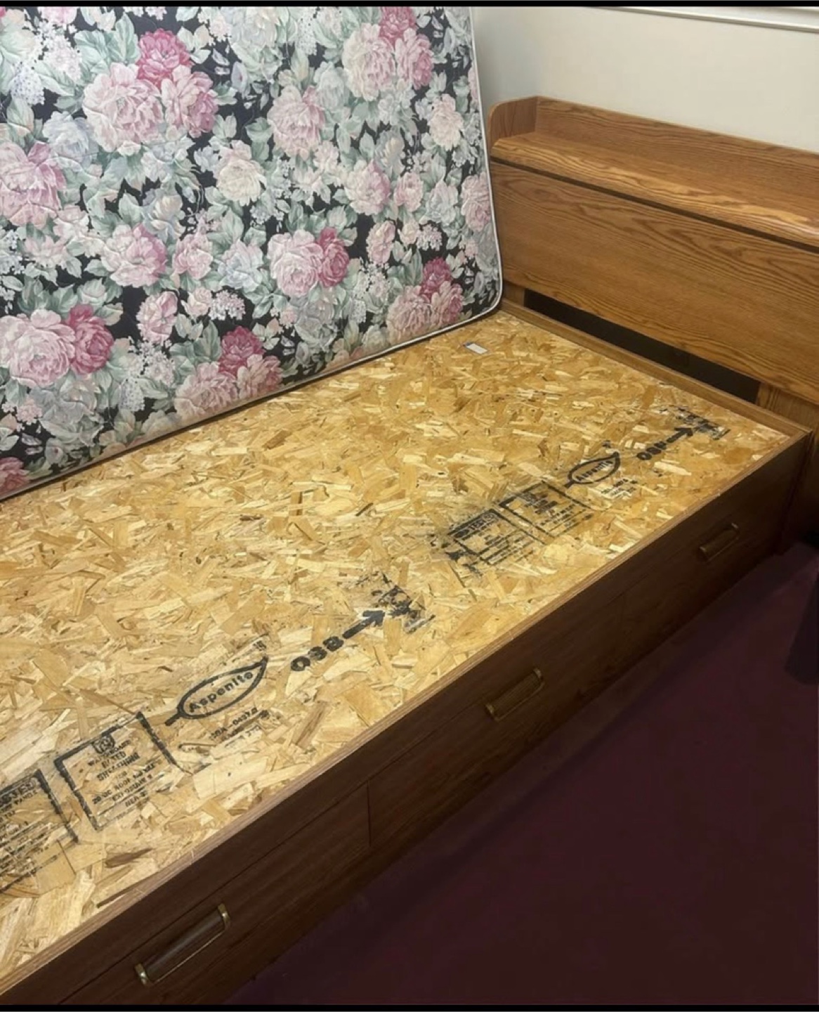 Twin Bed Frame with Storage - photo 2