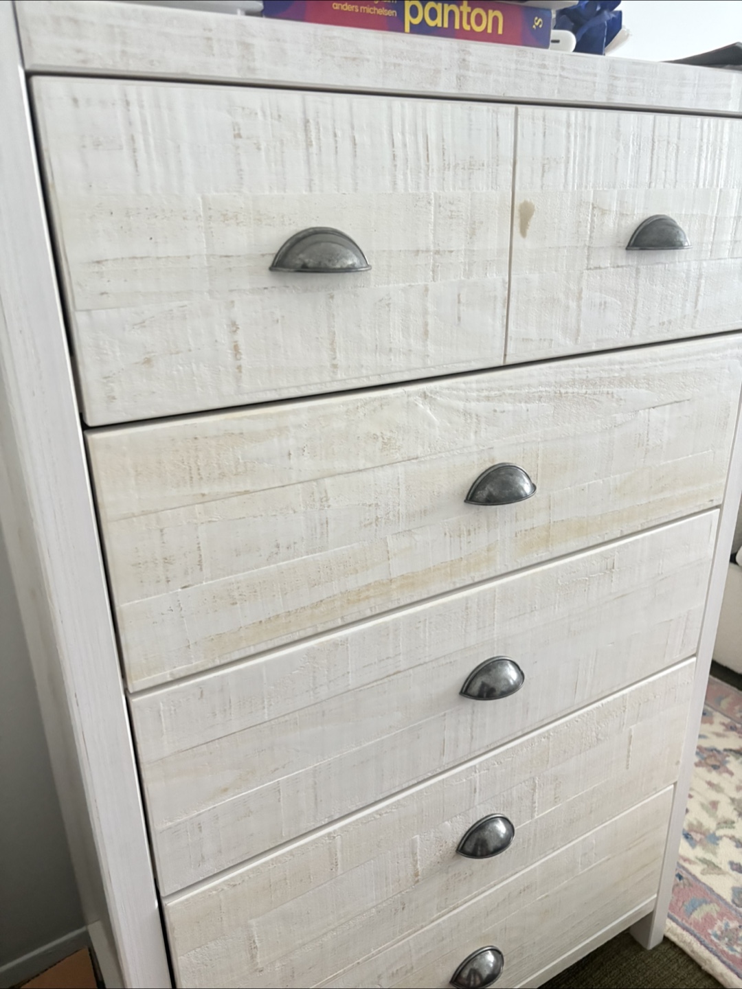 Beautiful White Wood 6-Drawer Dresser - photo 2
