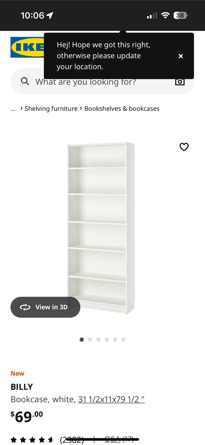 IKEA BILLY Bookcase White 31 1/2x11x79 1/2" - photo 2