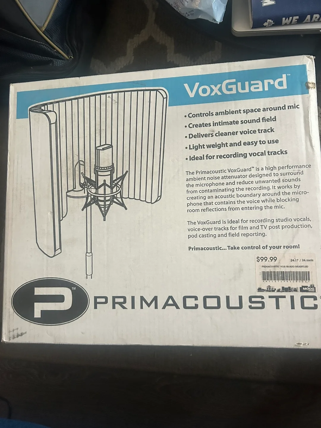 Primacoustic VoxGuard Microphone Shield - BNIB never used thumbnail