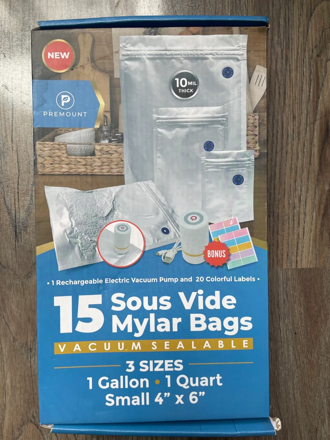 Mylar Bags with Vacuum Sealer x 15 🇨🇦 thumbnail