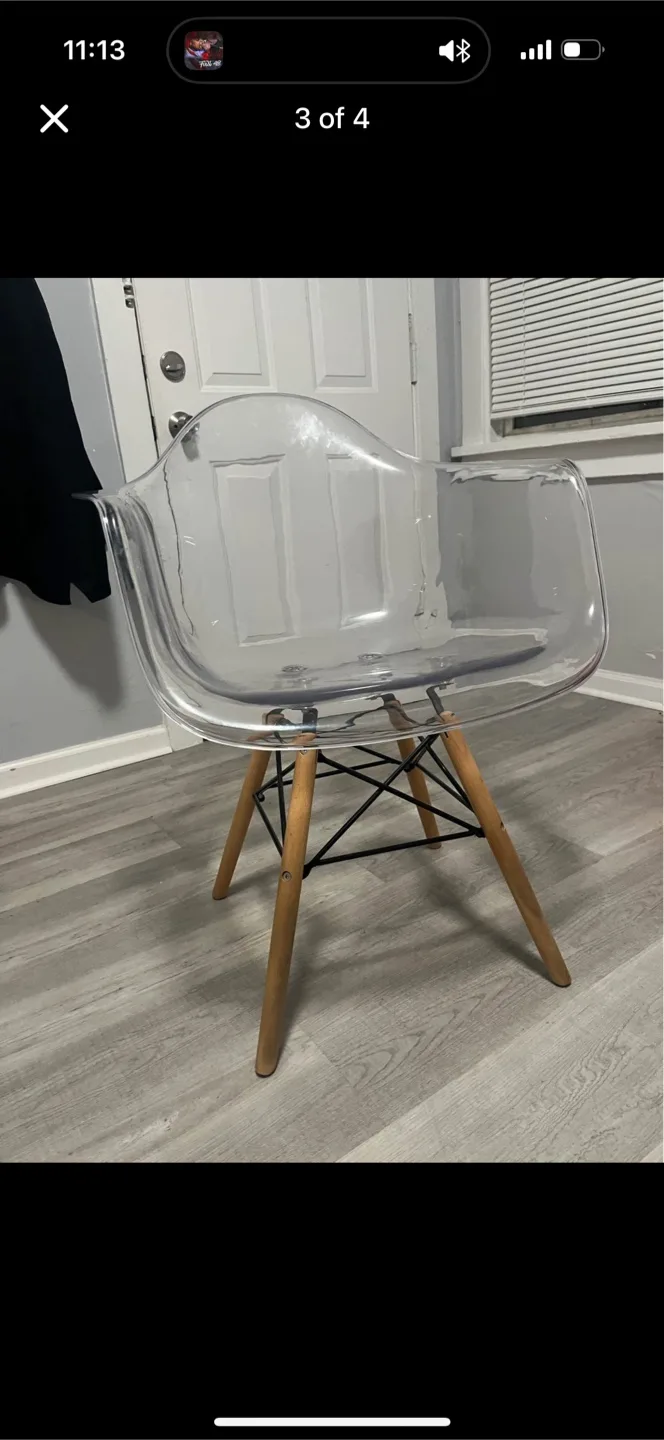 Clear plastic chair thumbnail