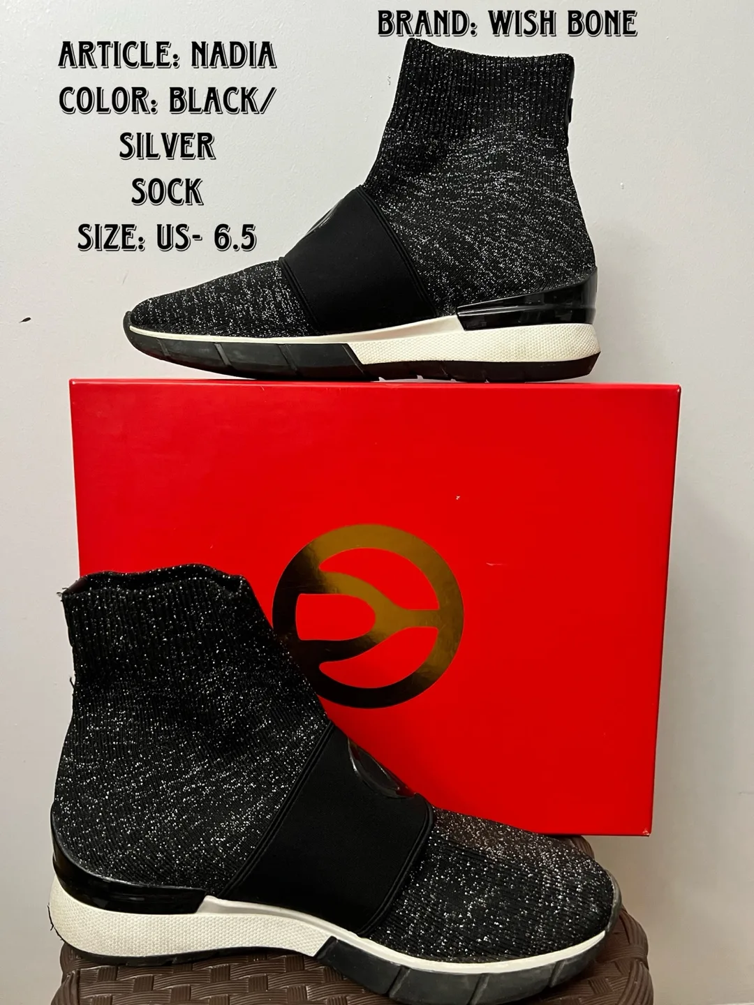 Wish Bone Nadia Sock Sneakers - US 6.5 thumbnail