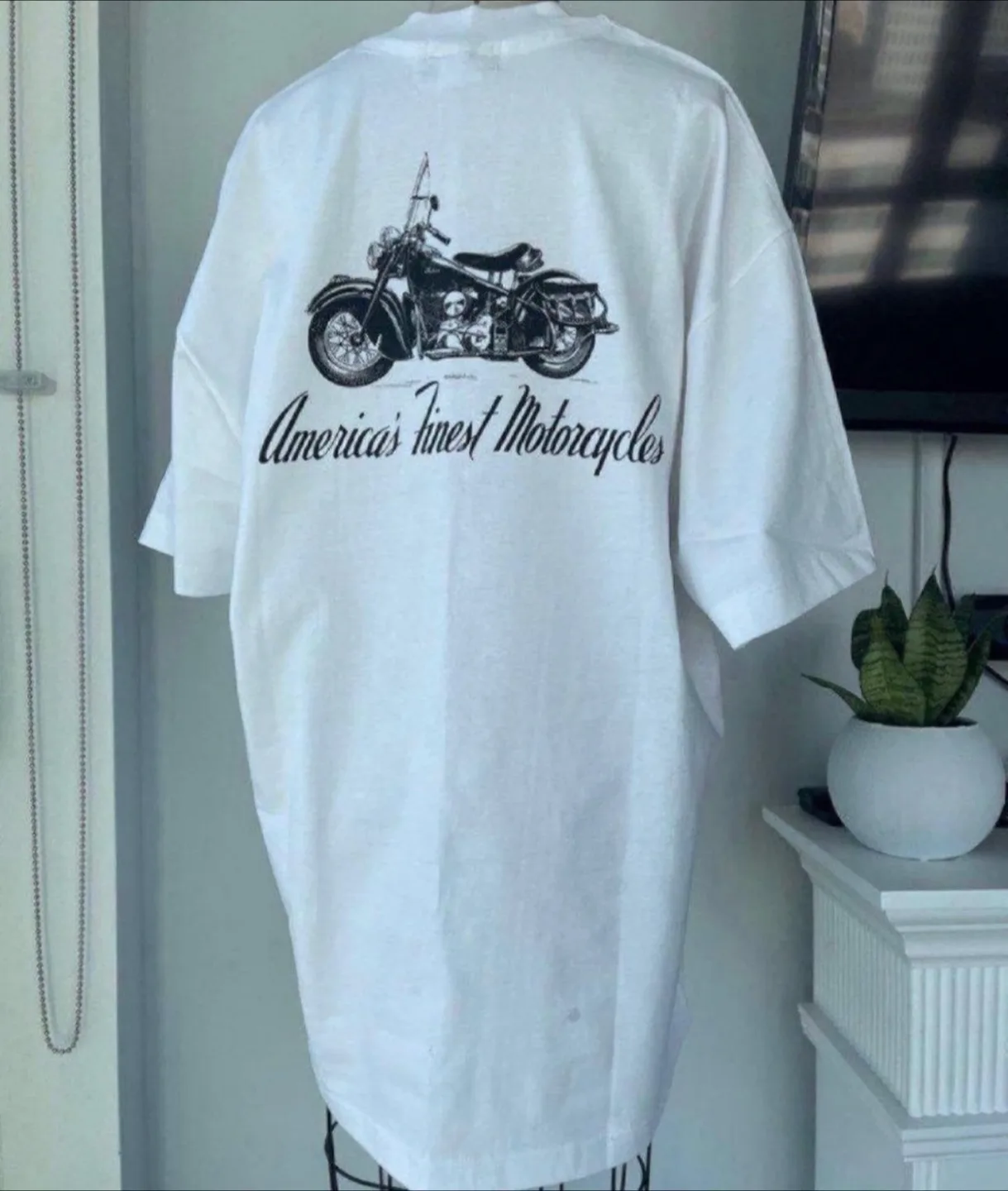 New vintage 90s Indian Motorcycle T-shirt size XL thumbnail