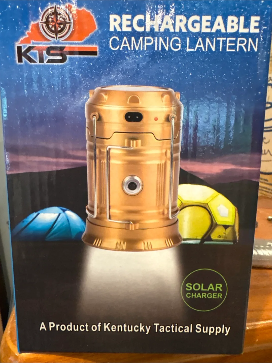 KTS Rechargeable Camping Lantern - Solar Charger thumbnail