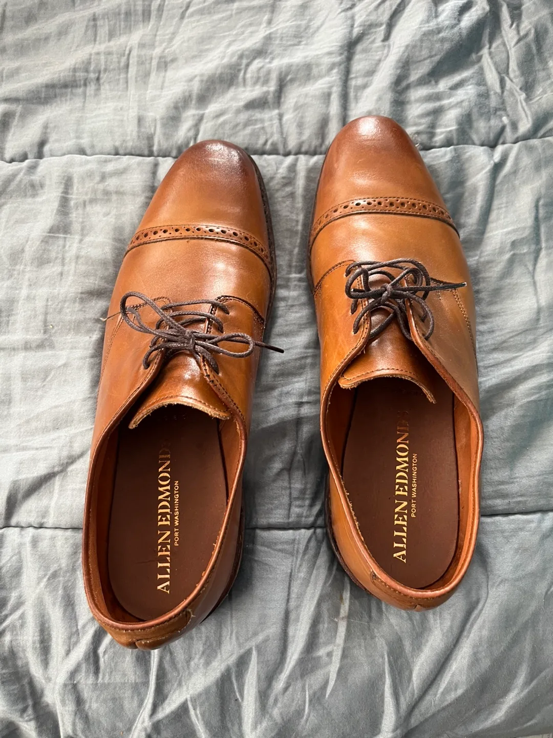 Allen Edmonds Brown Leather Dress Shoes thumbnail