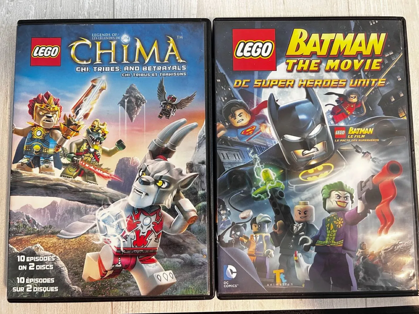 Lego Legends of Chima and Lego Batman Movie DVDs thumbnail