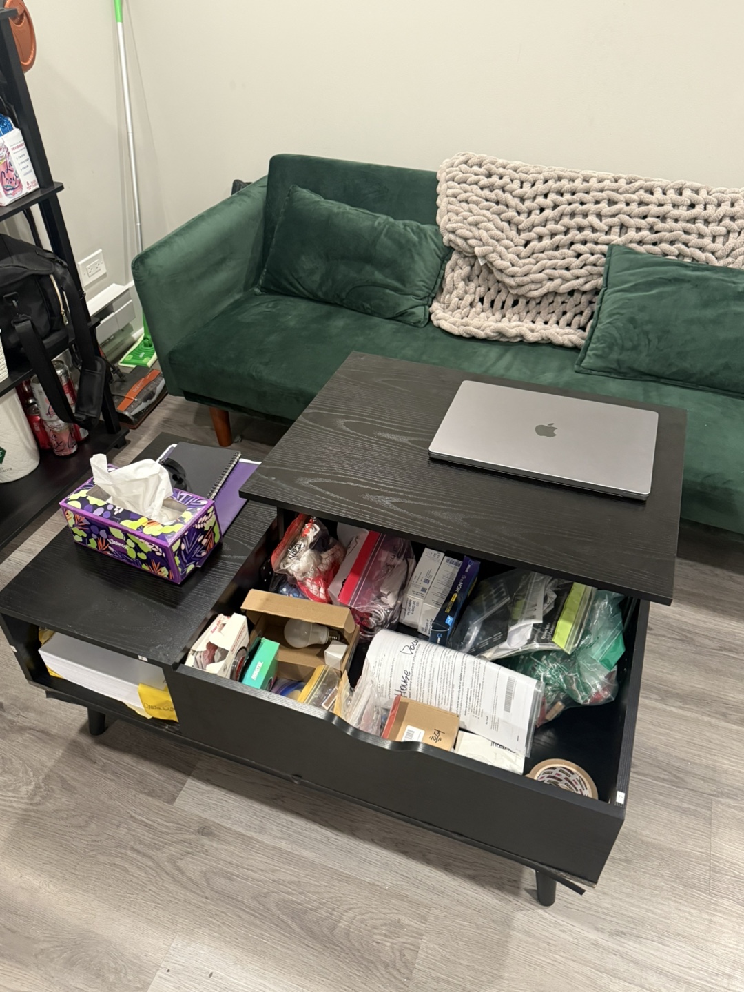 (Moving sale)Lift top Coffee Table with Storage - photo 3