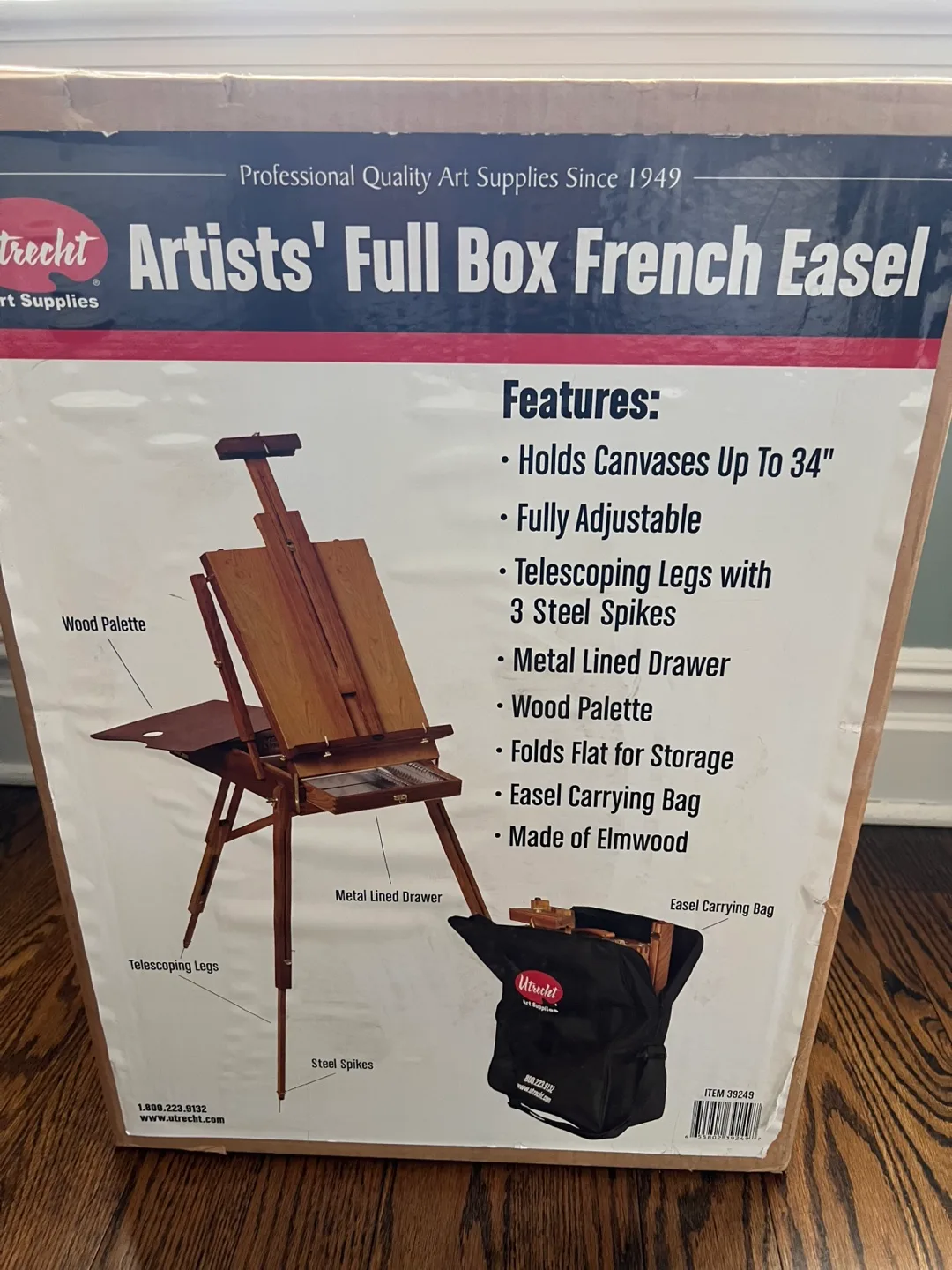Utrecht Artists' Full Box French Easel image indicator(2)