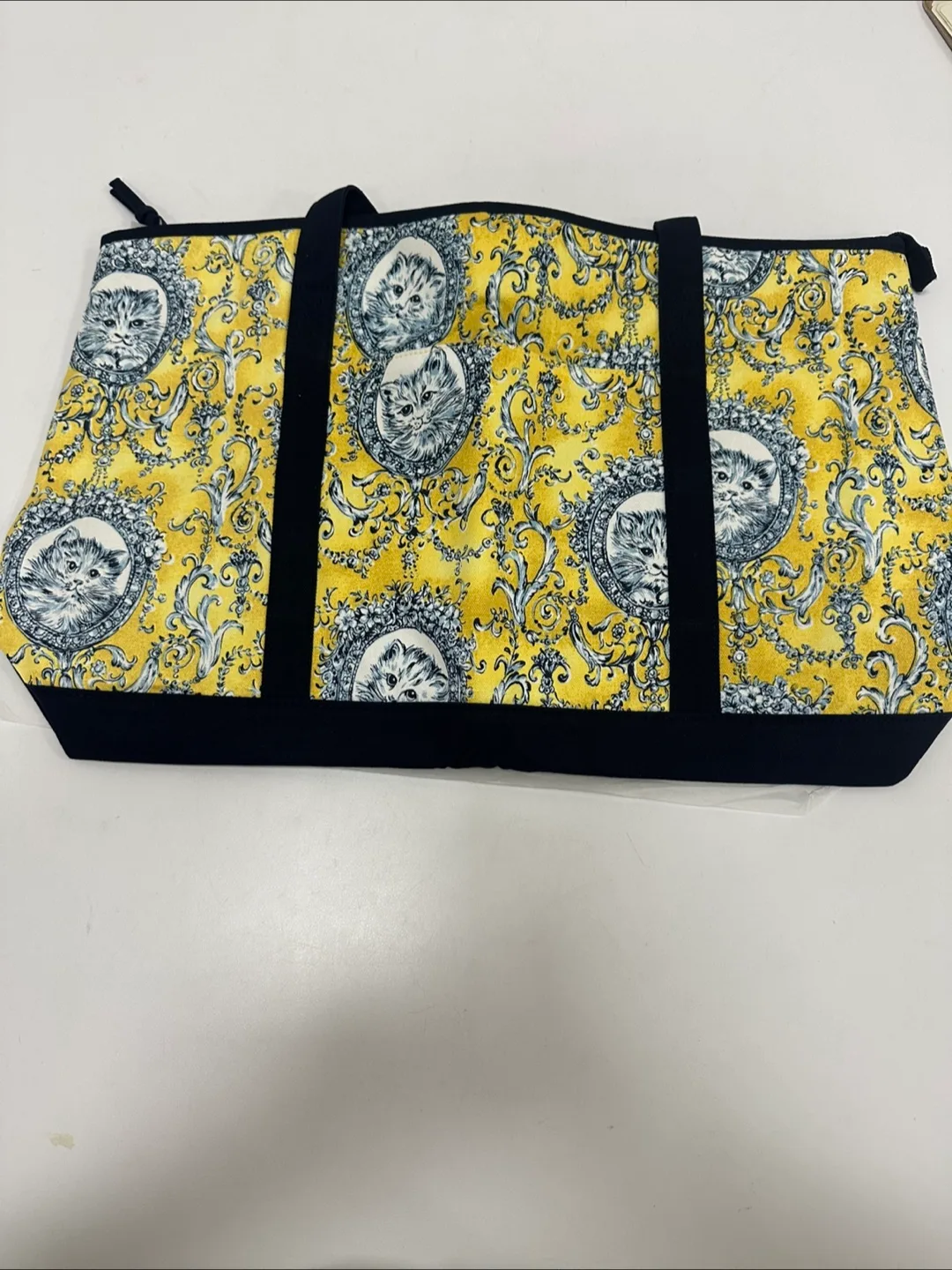 Yellow & Black Tote Bag-brand new thumbnail