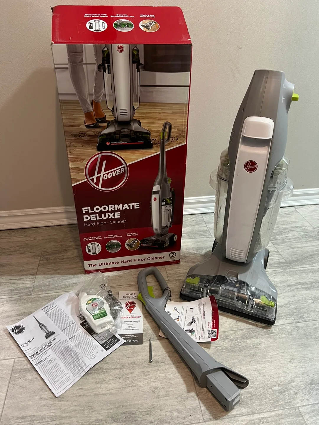 LIKE NEW Hoover Hard Floor Cleaner Machine, 1 Shampooer thumbnail