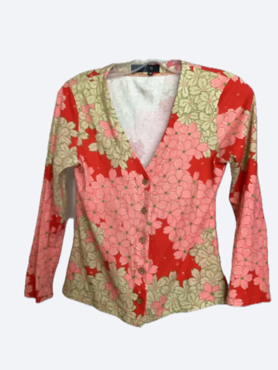 くちろく(Kuchiroku)Momon Floral Cardigan - Size M thumbnail