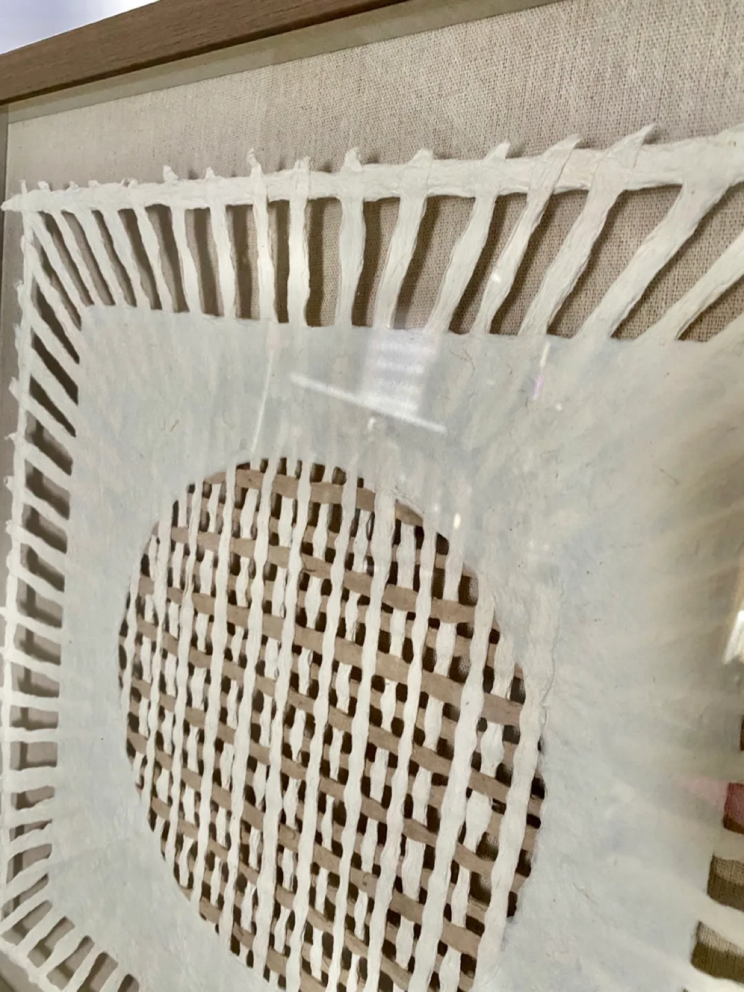 Framed Wall Art Decor - Woven Paper image indicator(3)