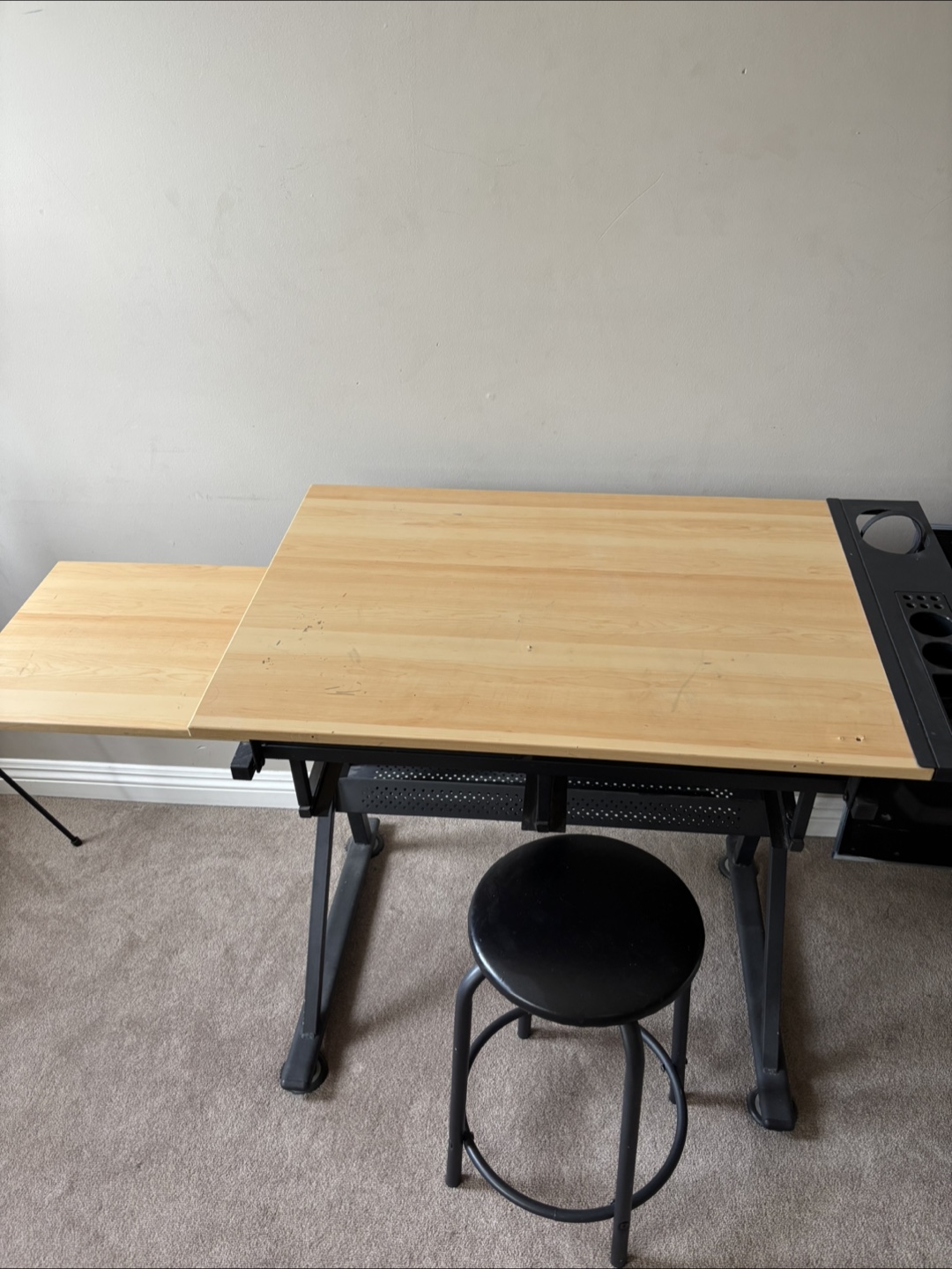 Adjustable Drafting Table with Stool - photo 2