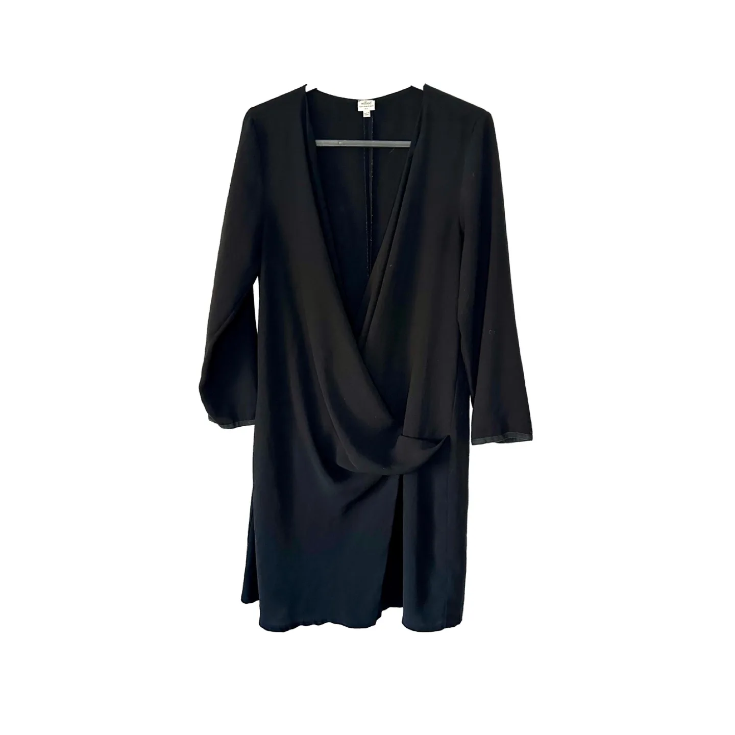 Wilfred Free Black Wrap Dress Size 6 image indicator(3)
