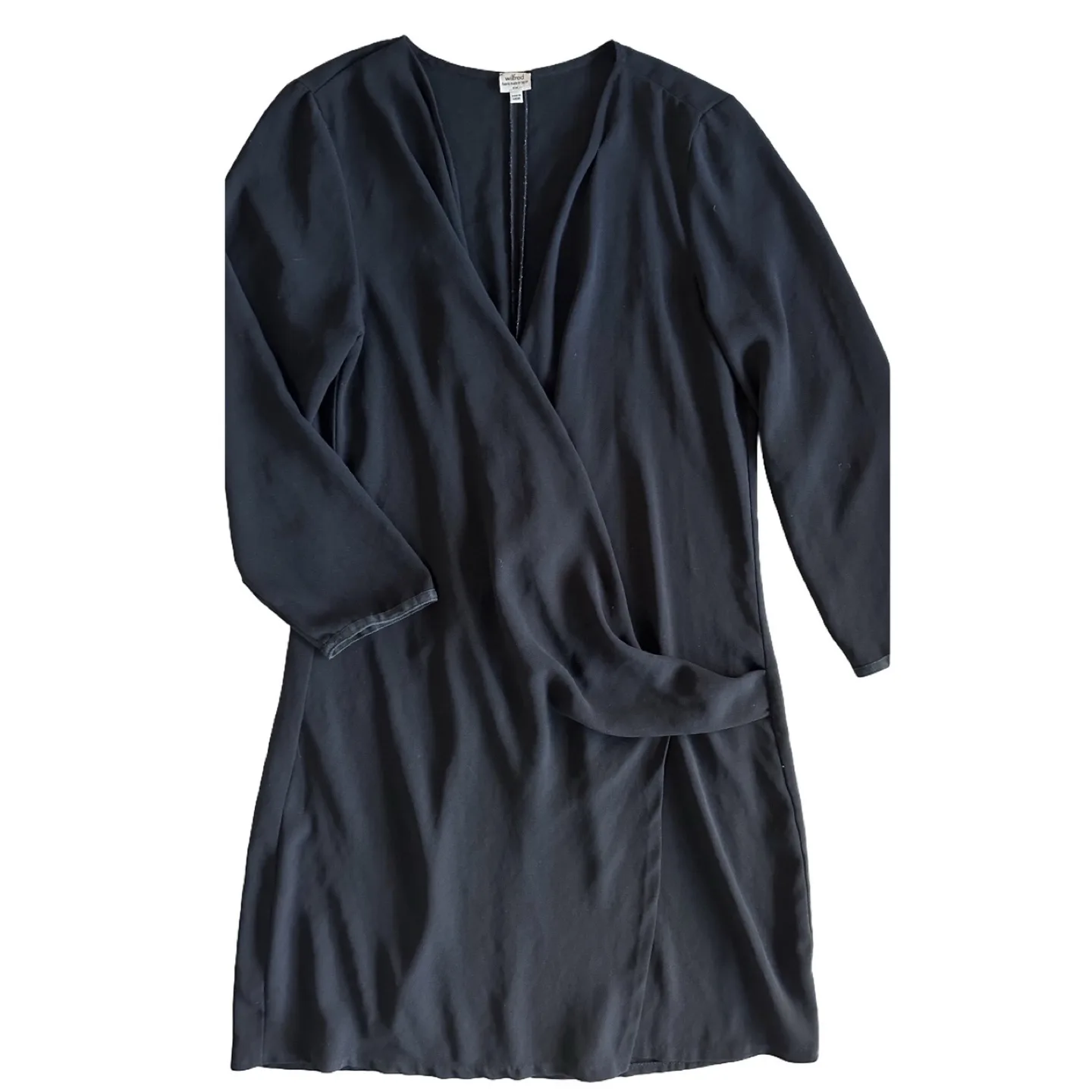 Wilfred Free Black Wrap Dress Size 6 image indicator(2)