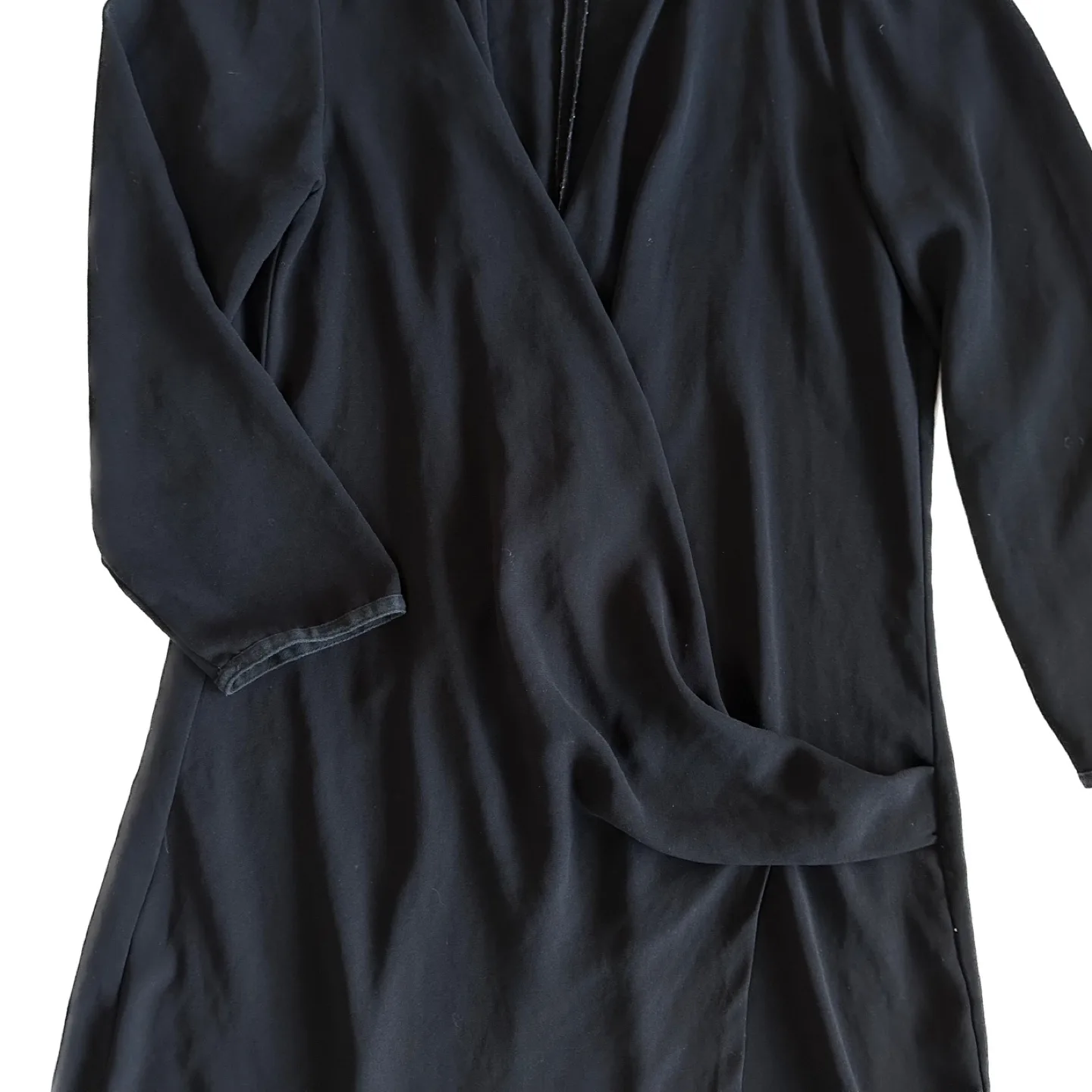 Wilfred Free Black Wrap Dress Size 6 image indicator(5)