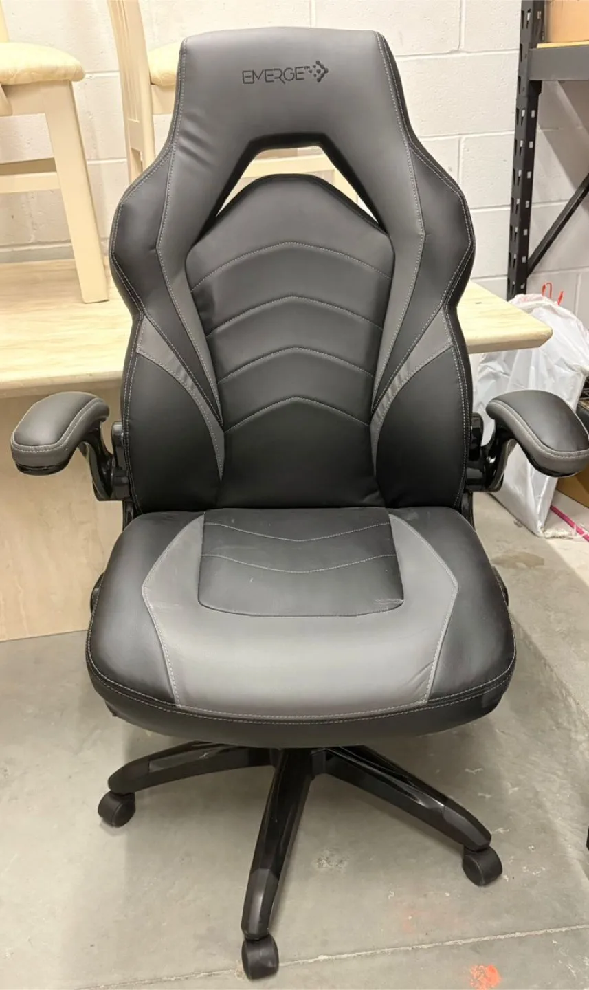 Emerge Vartan Gaming Chair - Black & Grey thumbnail
