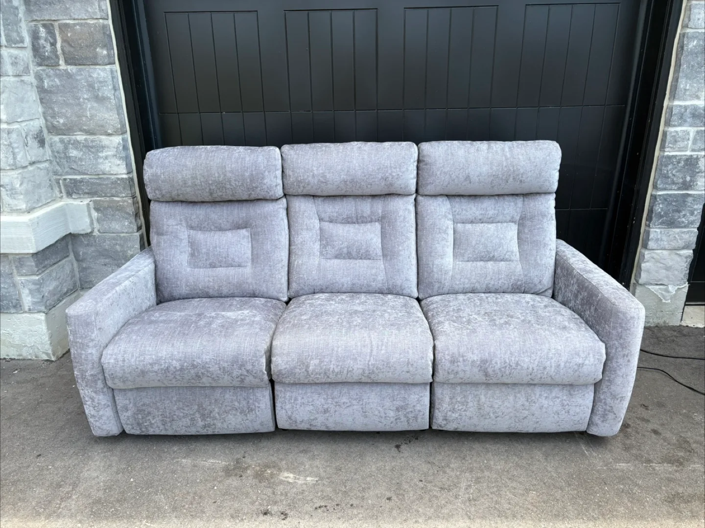 FREE DELIVERY✅ • ELRAN GREY 3 SEATER RECLINER COUCH / SOFA thumbnail
