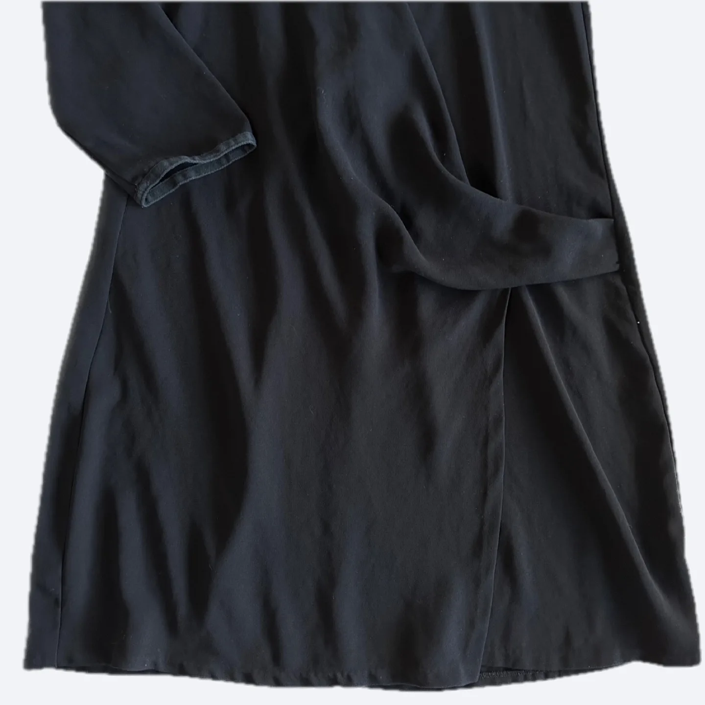 Wilfred Free Black Wrap Dress Size 6 image indicator(6)