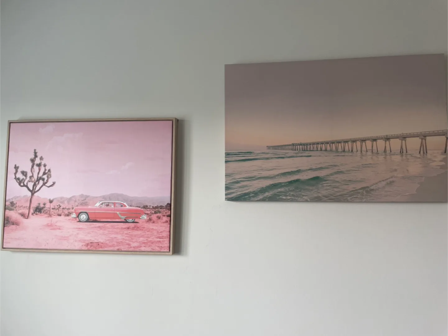 Wall Art - Desert Car & Beach Pier thumbnail