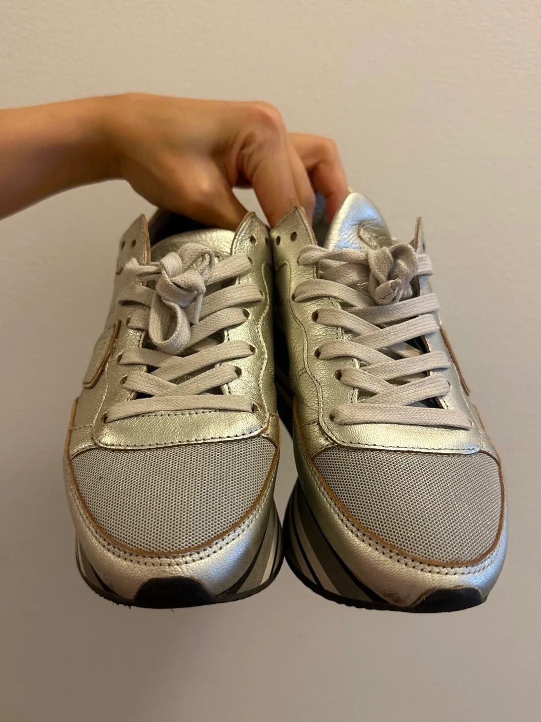 Philippe Model Paris Silver Sneakers Size 36 (us size6.5) image indicator(2)
