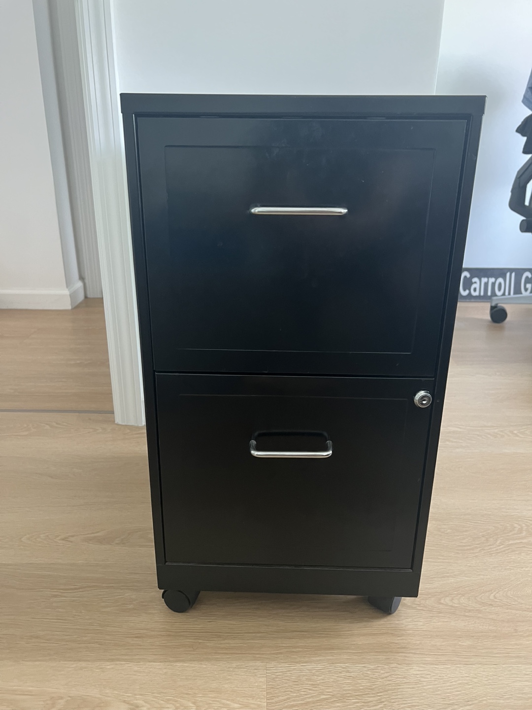 Black Metal Filing Cabinet