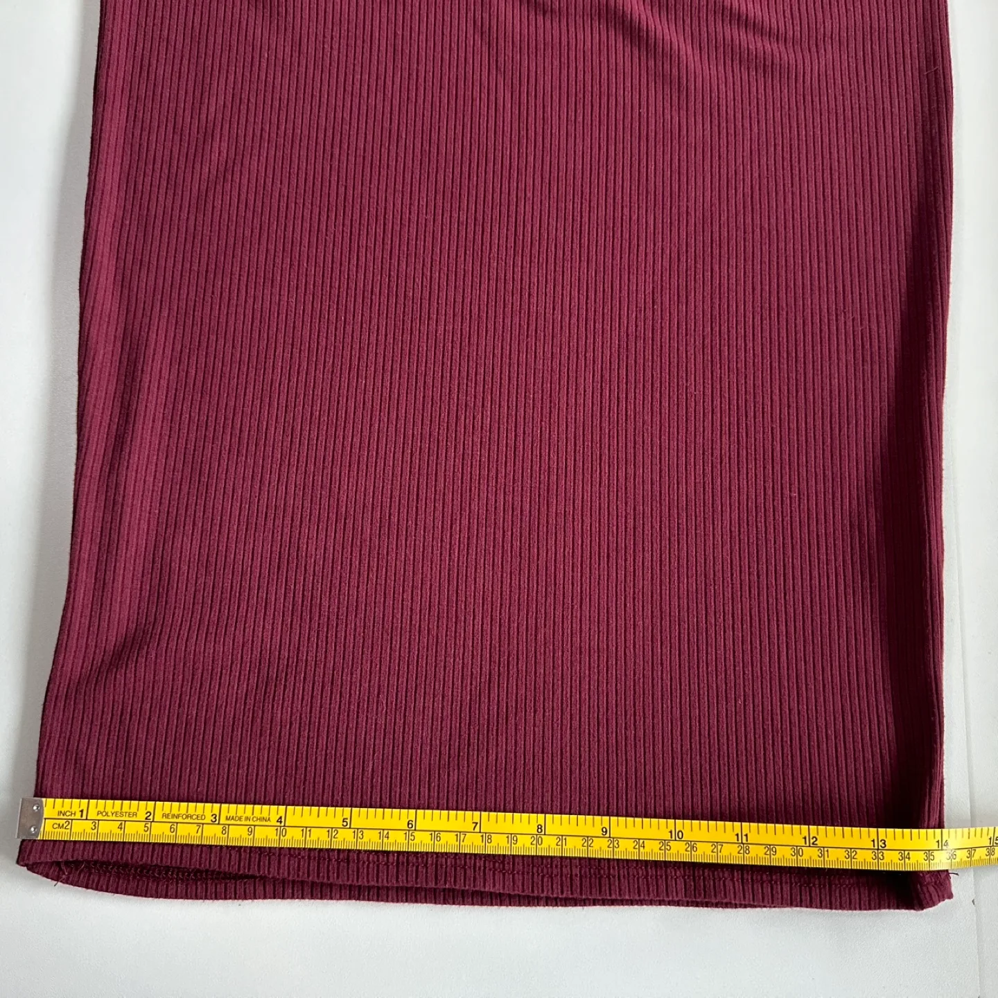 Fashion Nova Burgundy Ribbed Midi Dress - Size M image indicator(6)