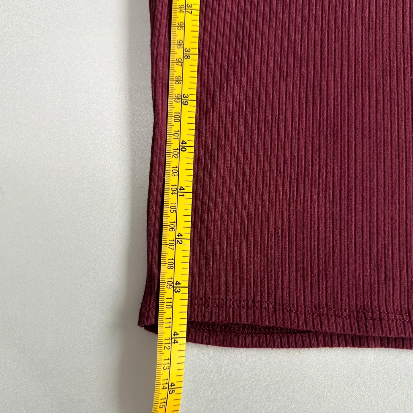 Fashion Nova Burgundy Ribbed Midi Dress - Size M image indicator(8)