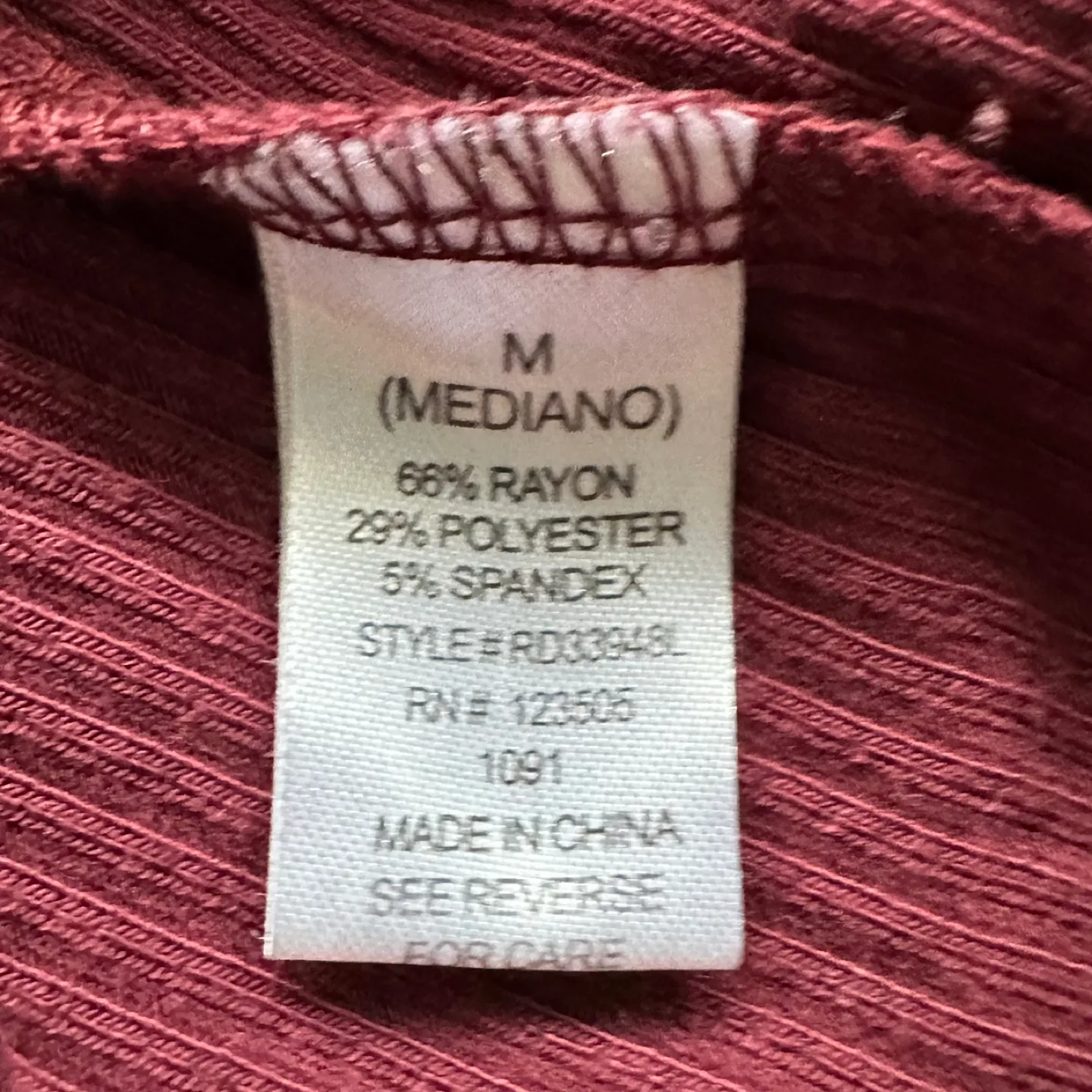 Fashion Nova Burgundy Ribbed Midi Dress - Size M image indicator(10)