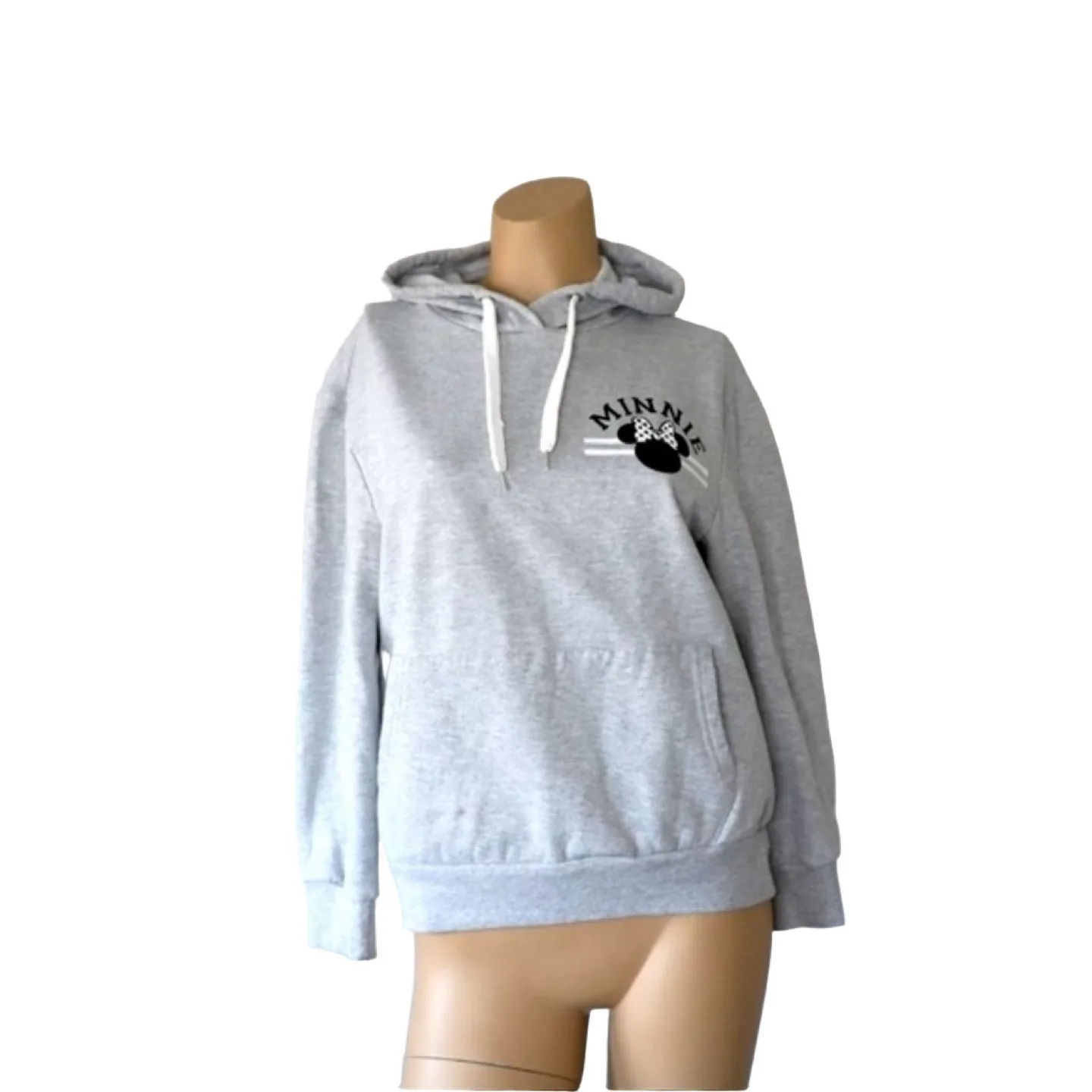 Minnie Mouse Grey Hoodie, Size M thumbnail