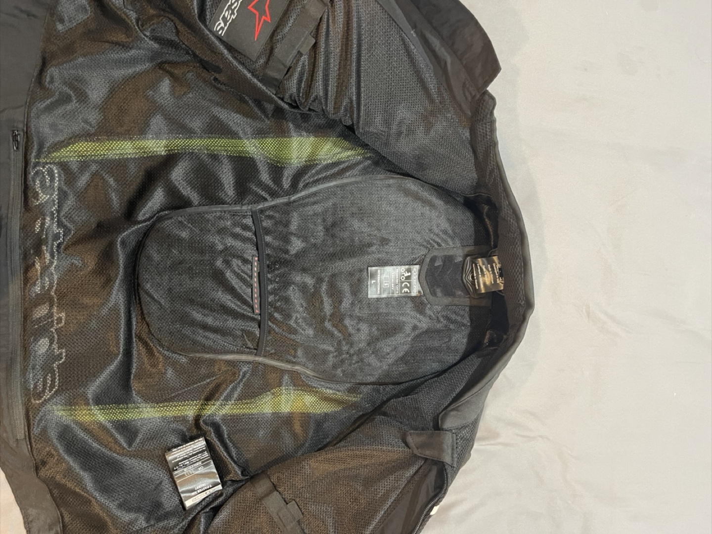 Alpinestars Black/Neon Yellow Motorcycle Jacket - photo 2