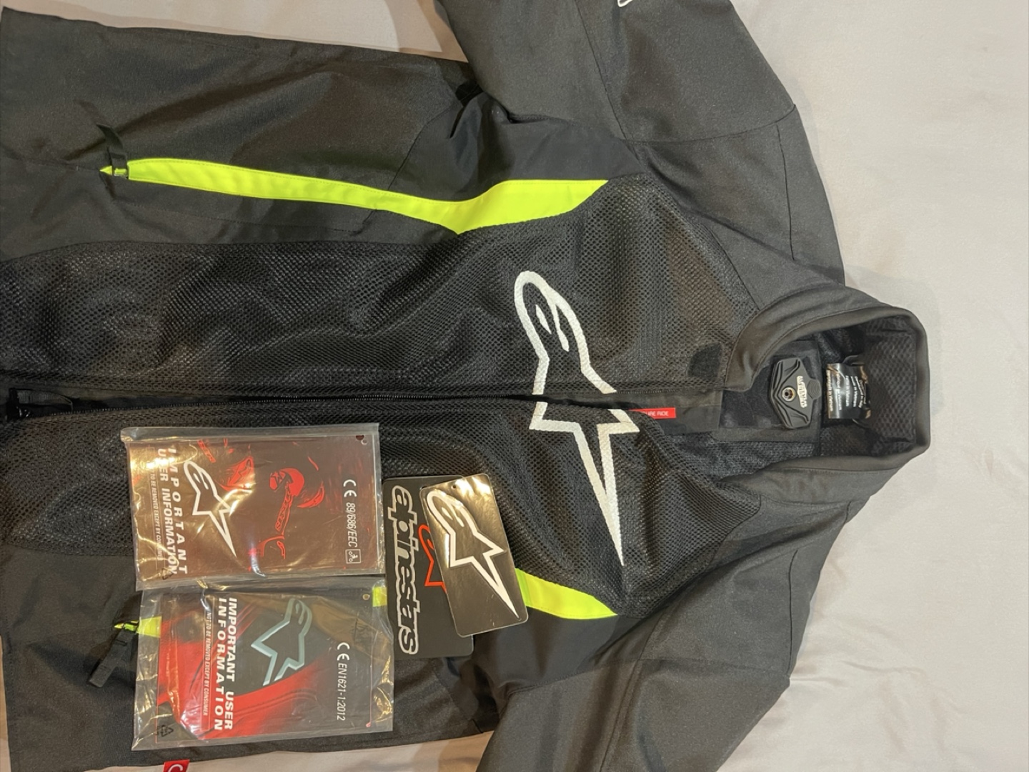 Alpinestars Black/Neon Yellow Motorcycle Jacket