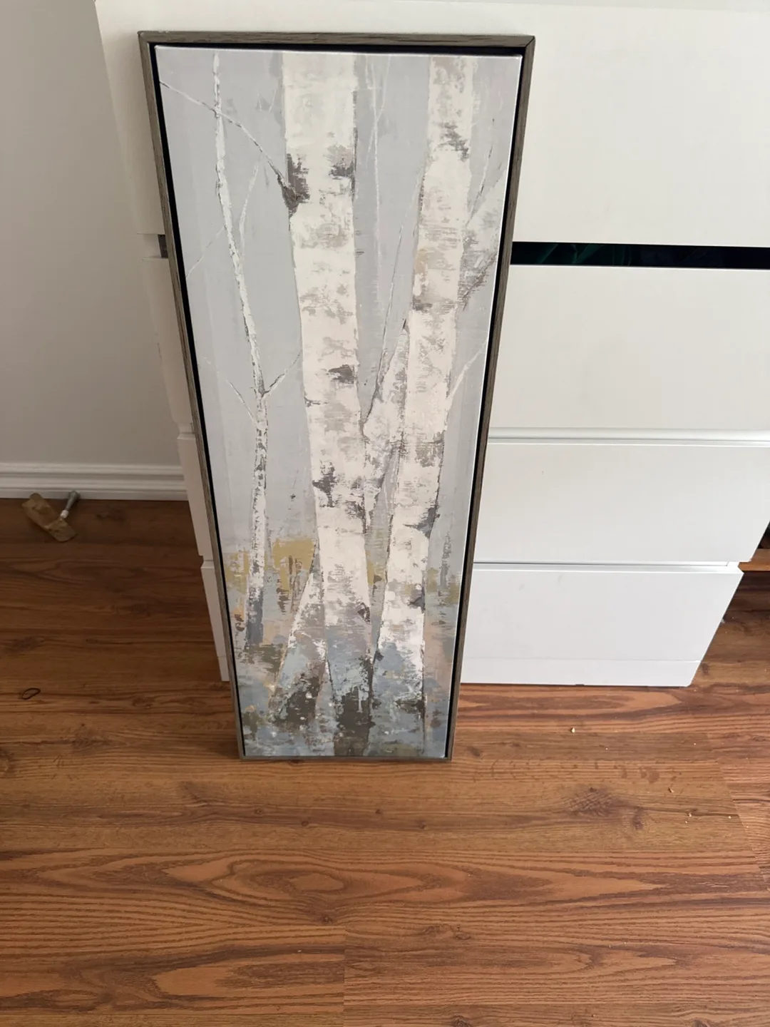 Framed Birch Tree Wall Art