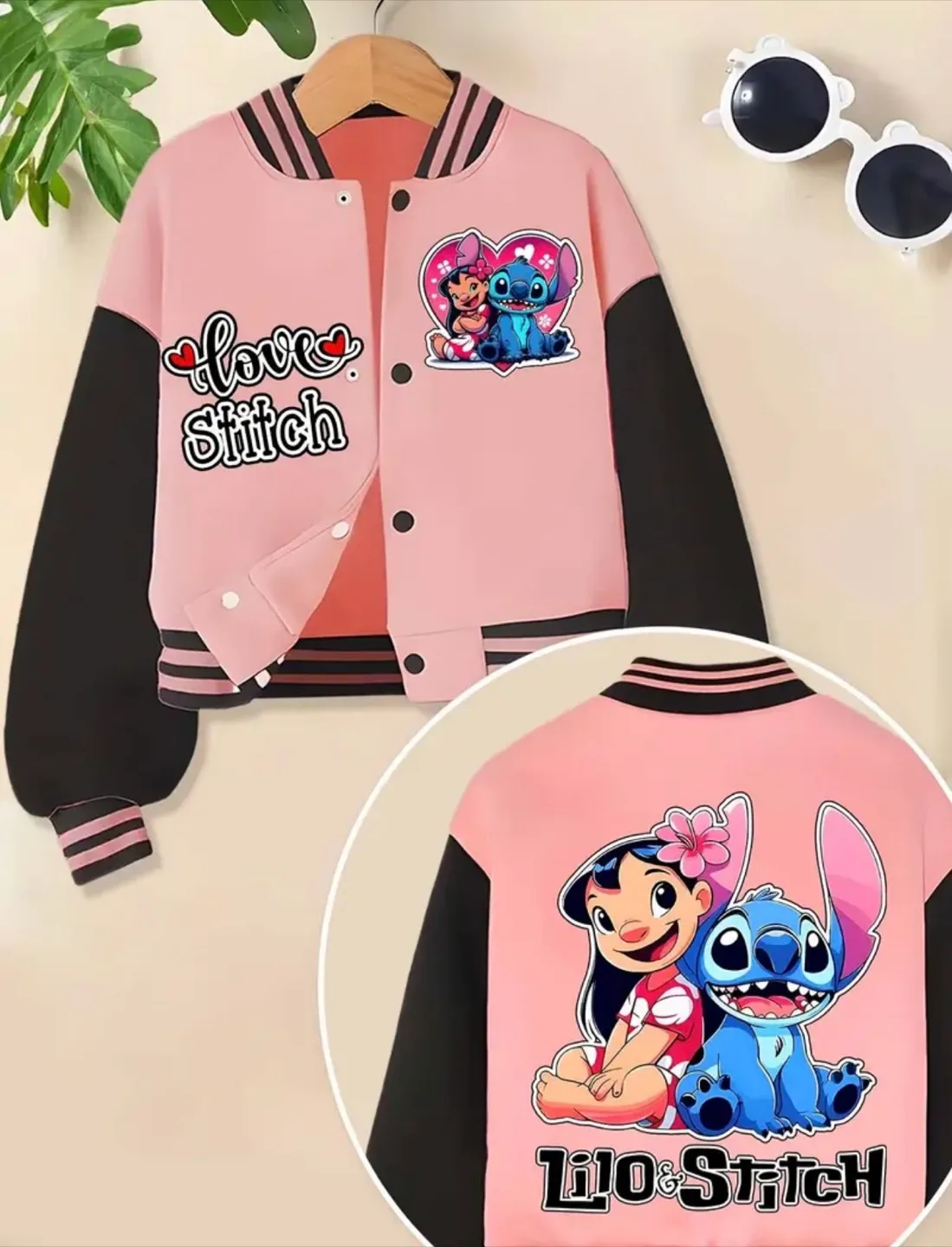 Lilo & Stitch Baseball Jacket - Size 5-6Y thumbnail