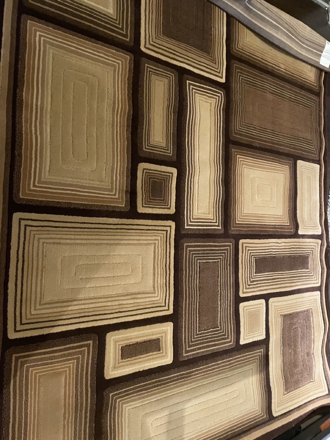 Legacy Pavilion Brown Area Rug 6'7"x8'6"