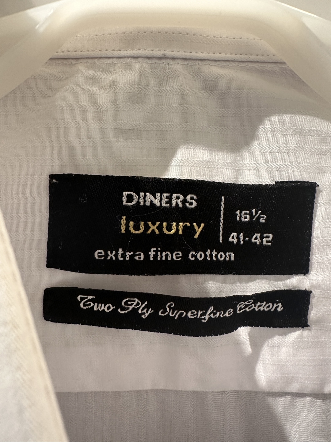 Diners Luxury Extra Fine Cotton Shirt - Size 16½ - photo 5
