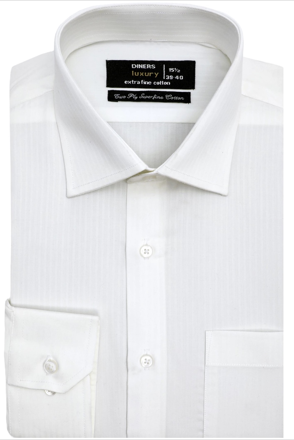 Diners Luxury Extra Fine Cotton Shirt - Size 16½ - photo 2
