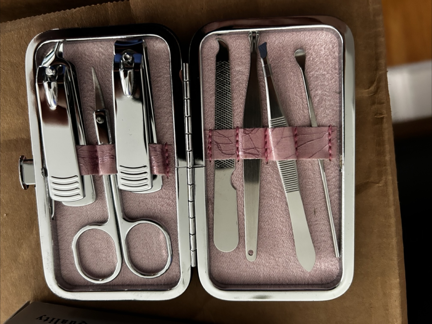 New Pink Manicure Set with Case - photo 2