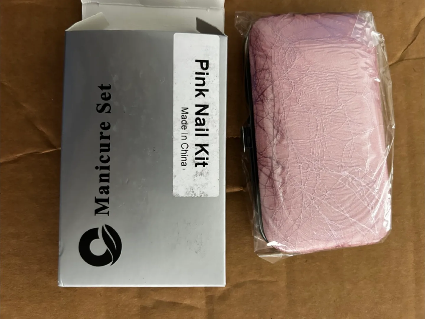 New Pink Manicure Set with Case thumbnail