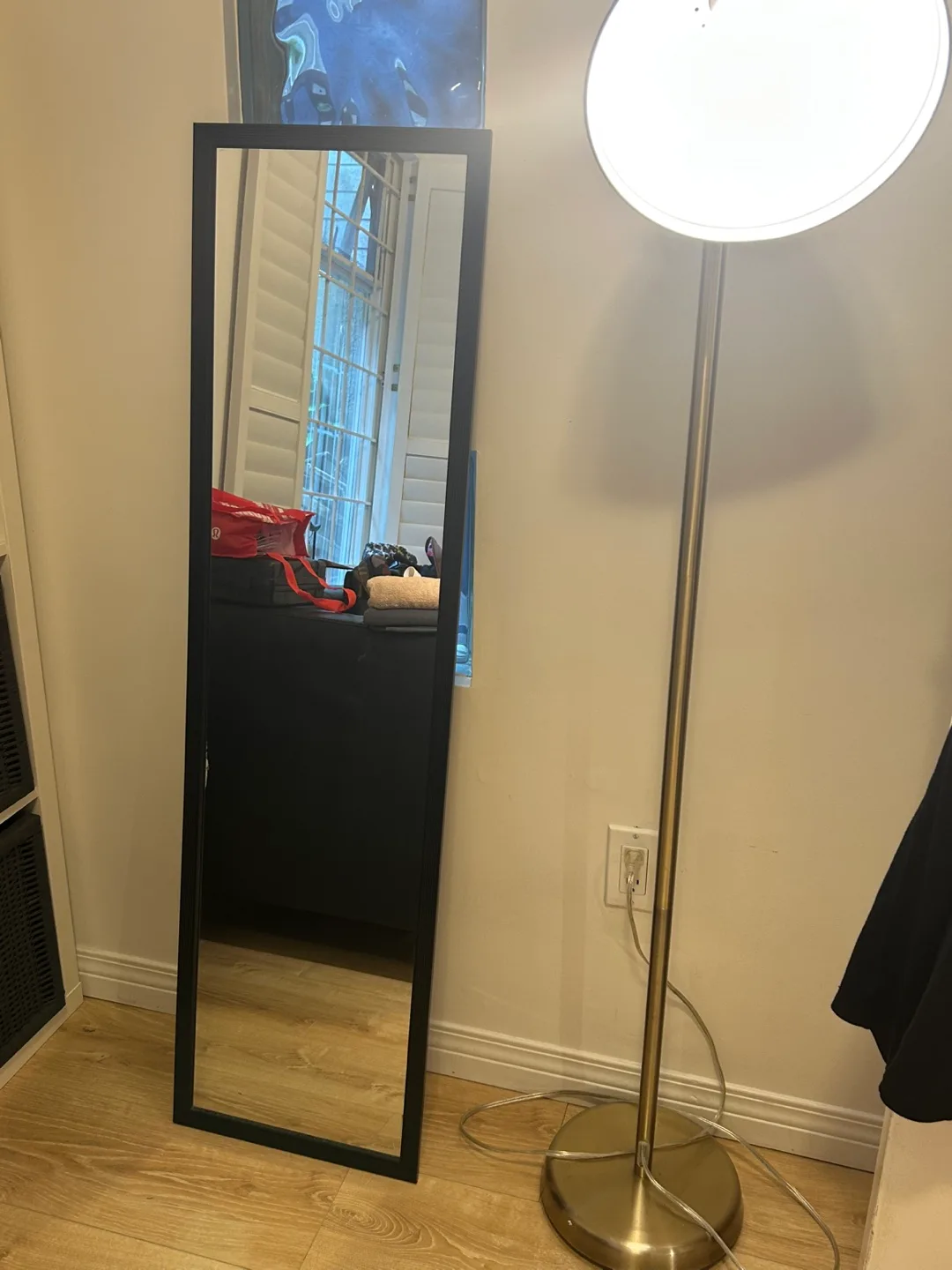 Full Length Black Framed Mirror thumbnail