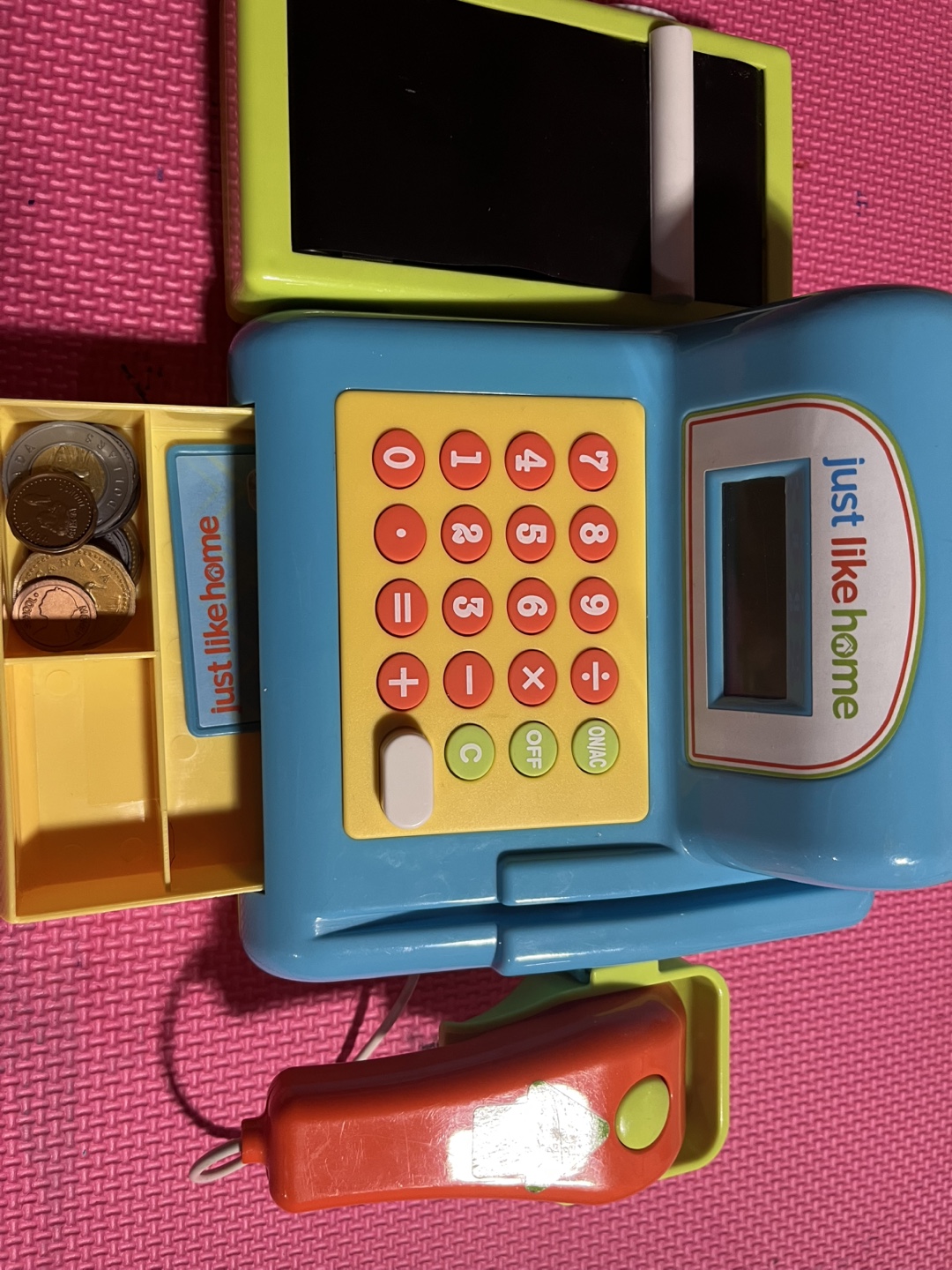 Just Like Home Toy Cash Register
