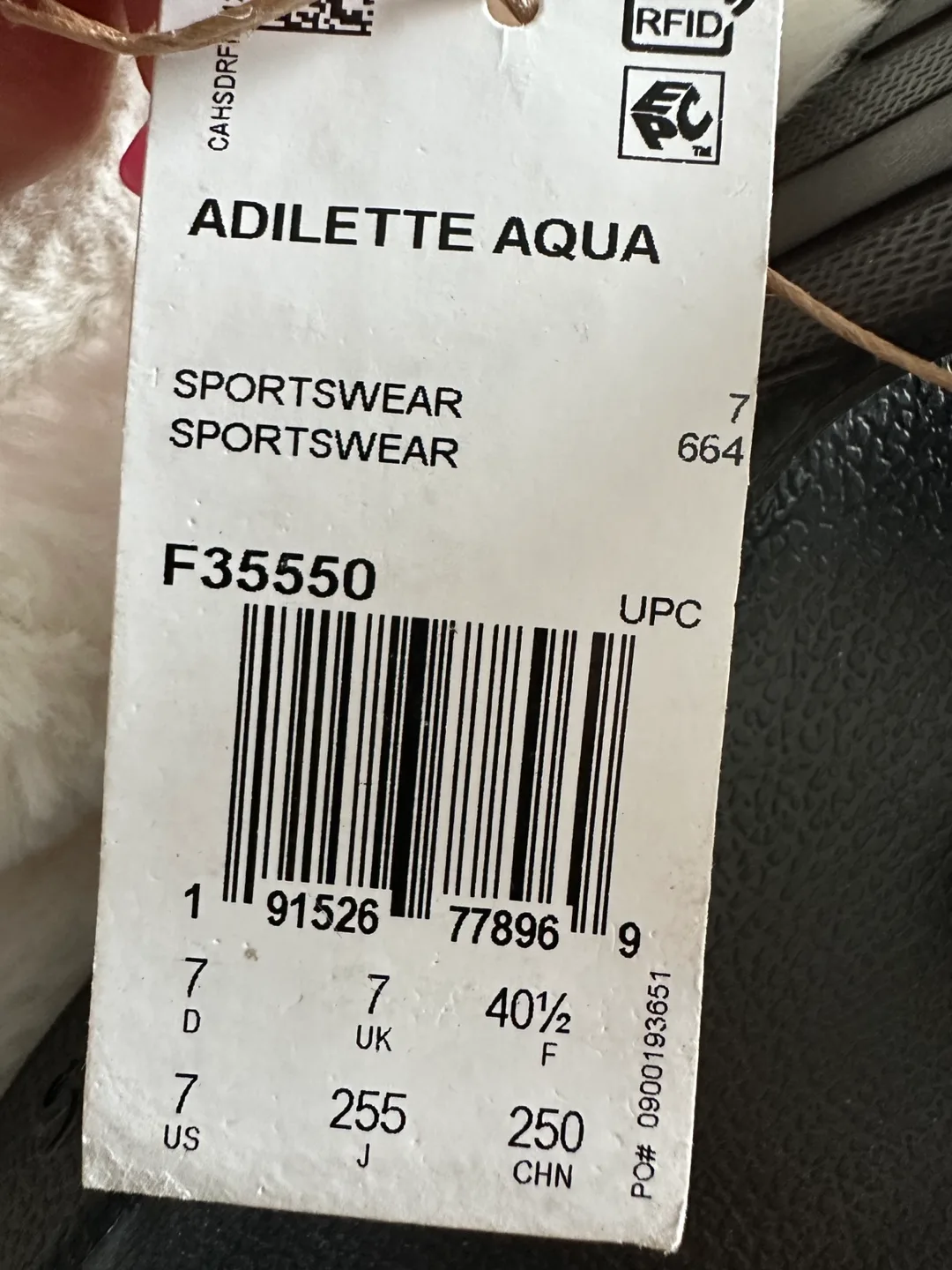 New Adidas Adilette Aqua Slides - US 7 image indicator(4)