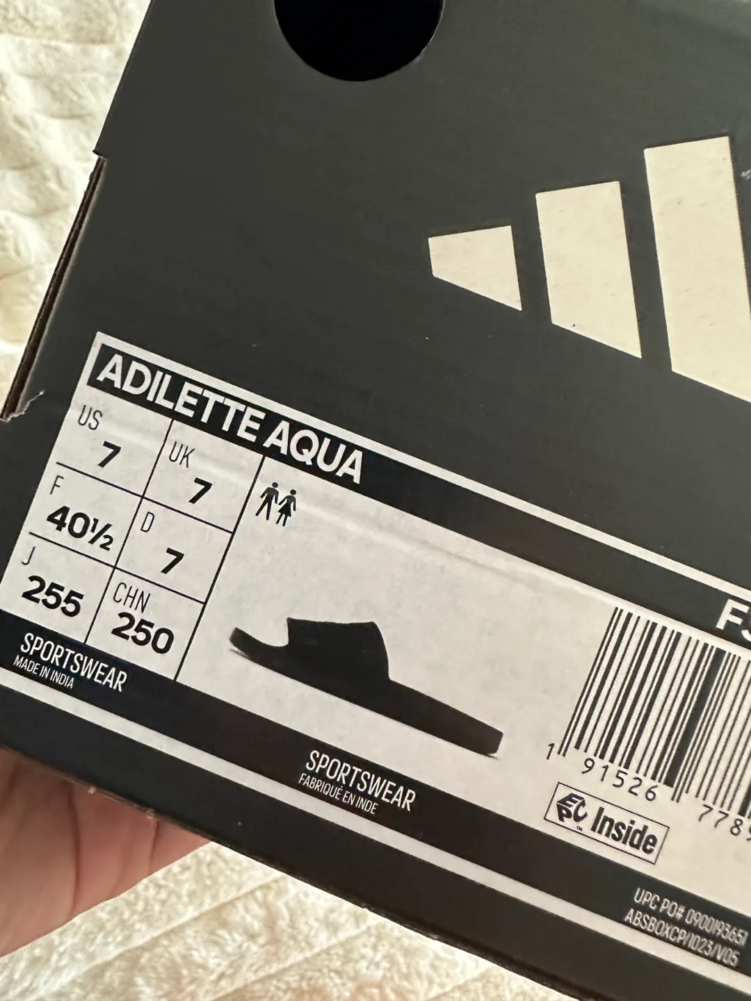 New Adidas Adilette Aqua Slides - US 7 image indicator(6)