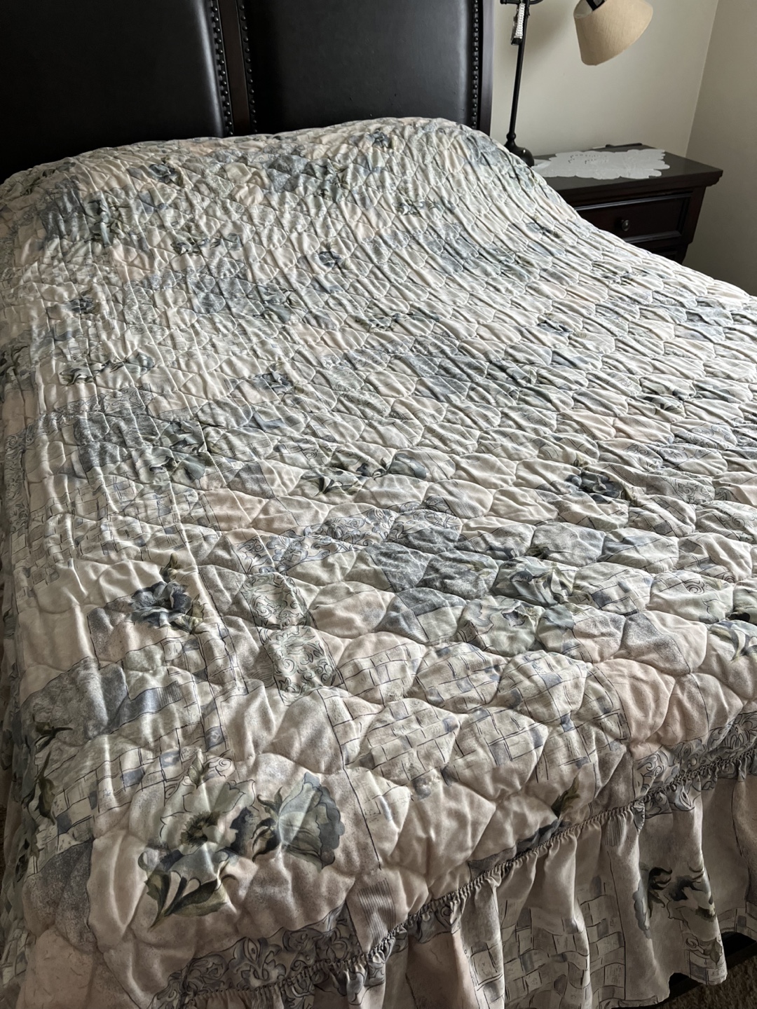 Floral Quilted Bedspread - photo 3