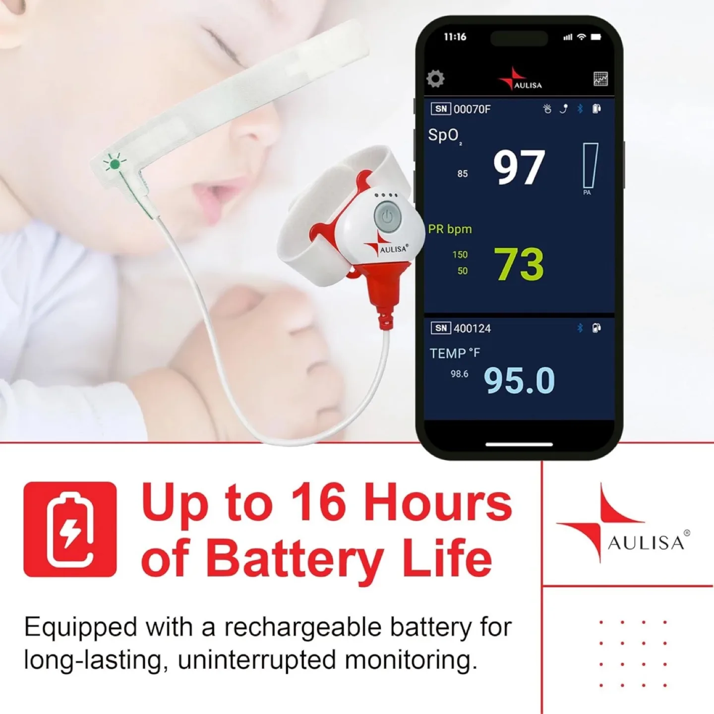 Guardian Angel GA1001 Lite Plus Baby Smart Monitor image indicator(3)